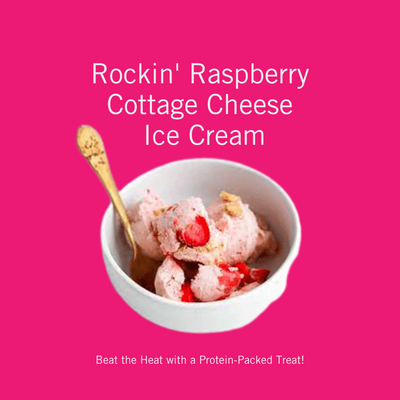 Rockin' Road Raspberry Cottage Cheese 'Ice Cream': Fuel Your Fun with Delicious Nutrition, Protein, and Fibre