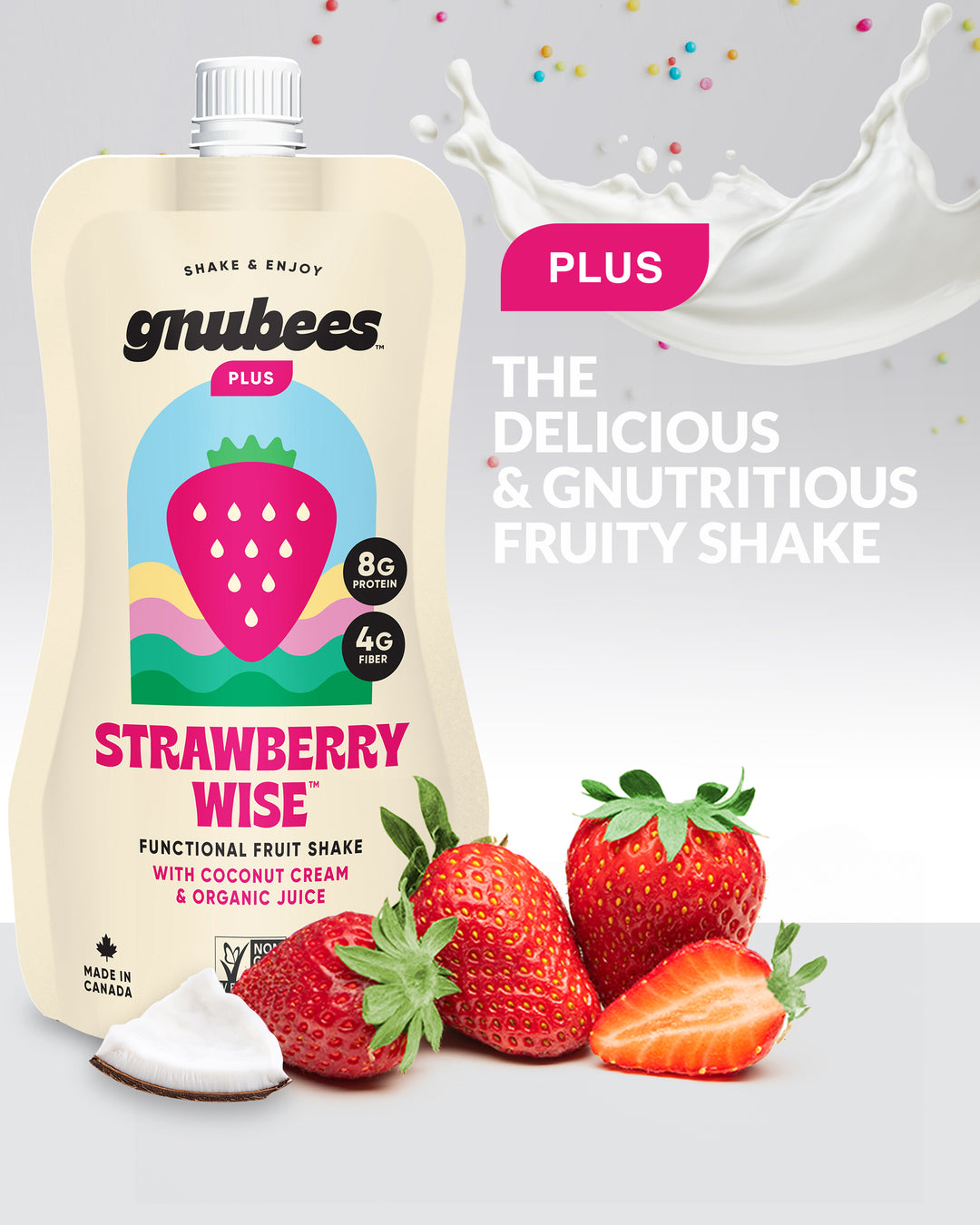 Strawberry Wise - 12 pouches per case