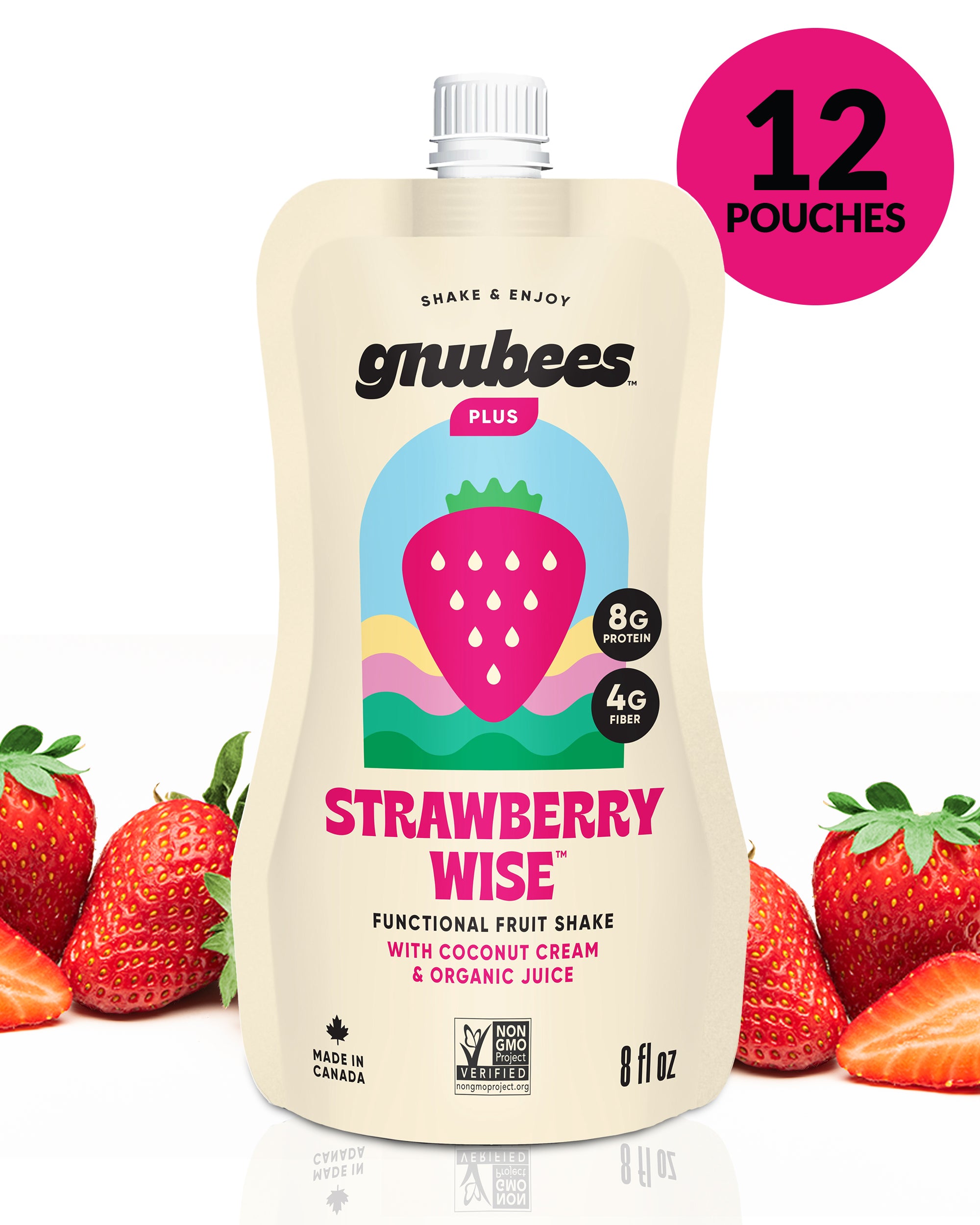 Strawberry Wise - 12 pouches per case