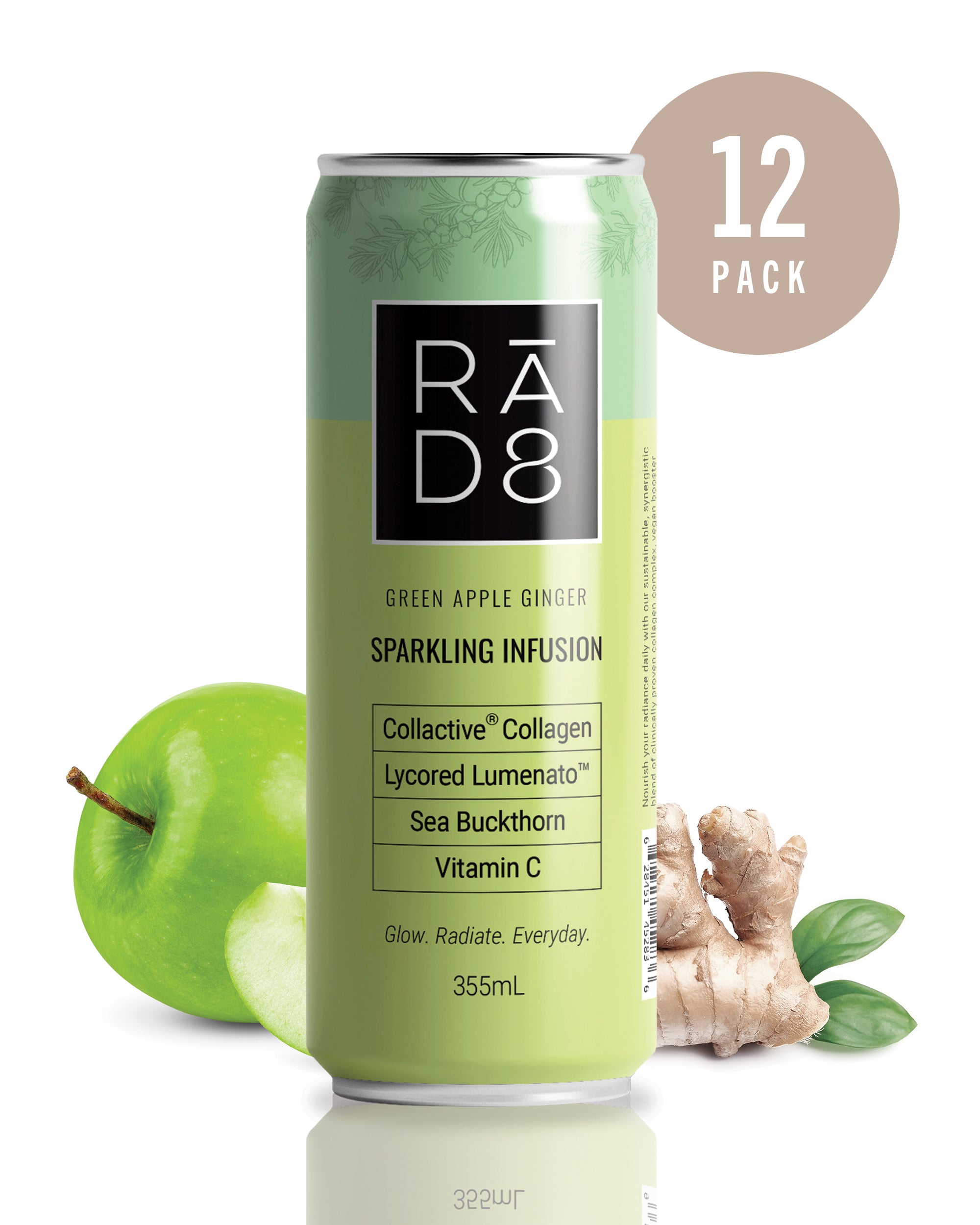 Green Apple Ginger - Collagen Sparkling – GnuSante.Creations